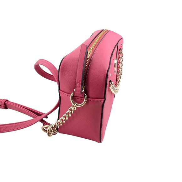 🚨Guess NWOT Womens Pink & Gold Zip Top Shoulder Bag Dust Bag Included - Picture 3 of 8